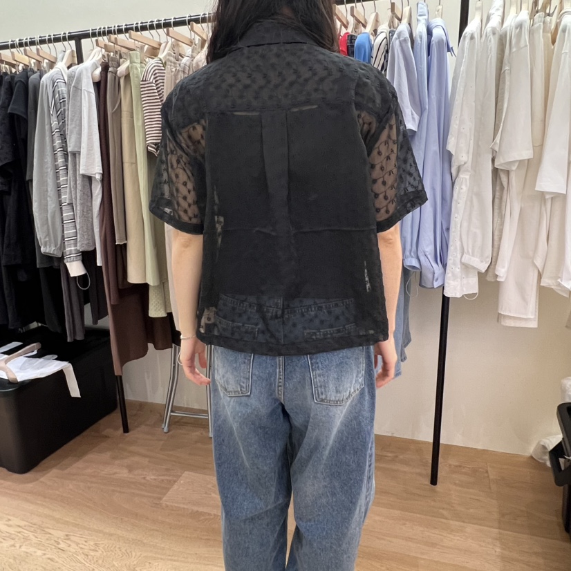 SPAGHETTI韓國㊣直郵東大門代購女裝新品時尚推薦襯衫蕾絲衫spaghetti襯衫/蕾絲衫