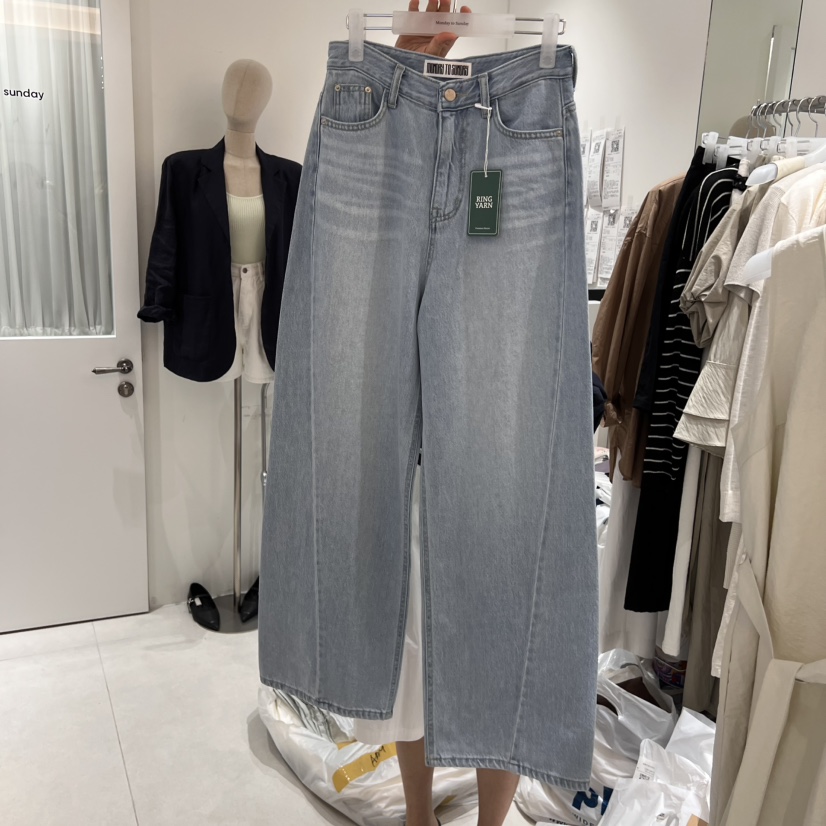 MONDAY TO SUNDAY韓國㊣直郵東大門代購女裝新品熱賣牛仔褲MONDAY TO SUNDAY牛仔褲