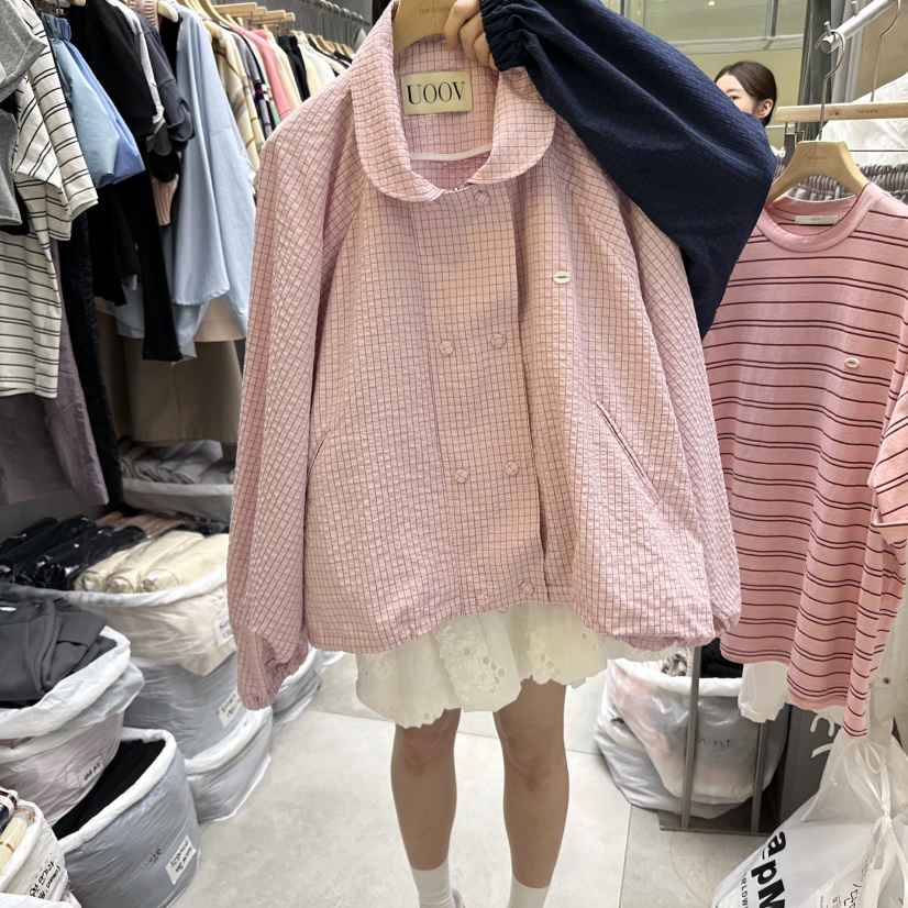 UOOV韓國㊣直郵東大門代購女裝新品人氣休閑時尚推薦25春夏夾克UOOV夾克