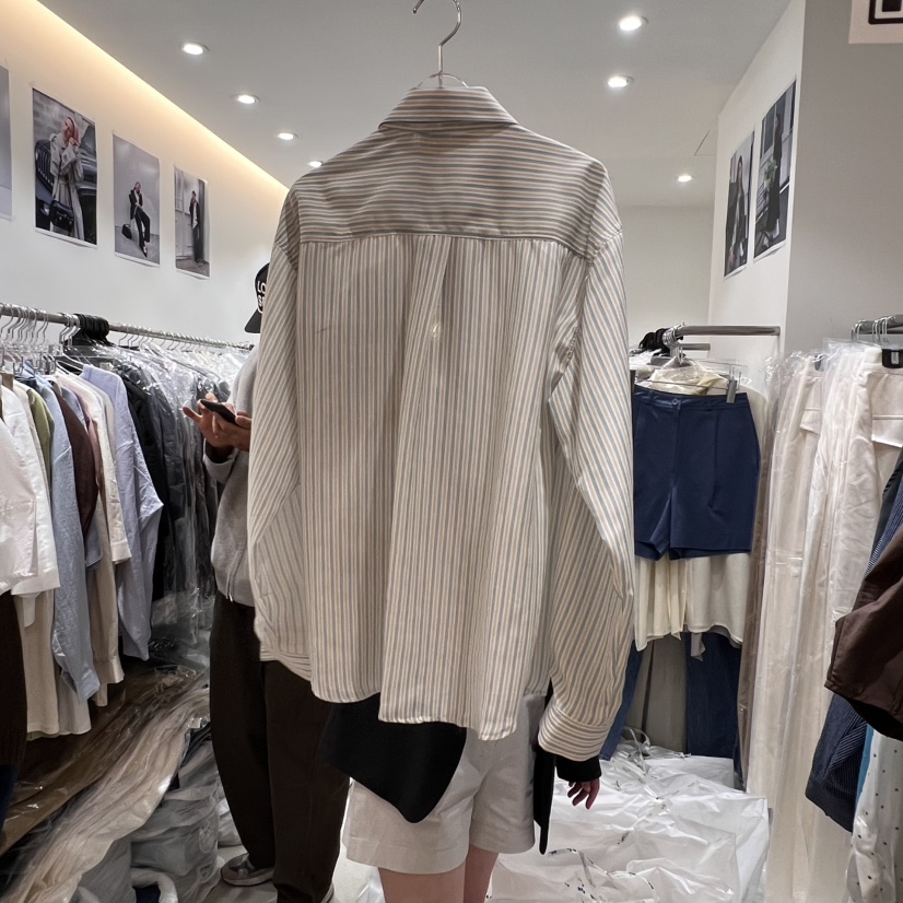 THE REST直郵韓國代購㊣女裝新款熱賣襯衫蕾絲衫裹身裙透明亞麻THE REST/UNNOEUD襯衫/蕾絲衫