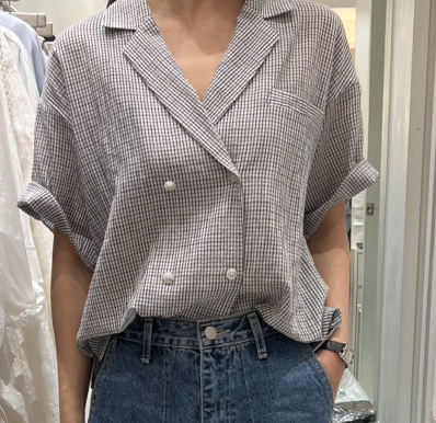 ASOME直郵韓國代購㊣女裝新款熱賣25春夏推薦時尚襯衫蕾絲衫A.SOME襯衫/蕾絲衫圖色2