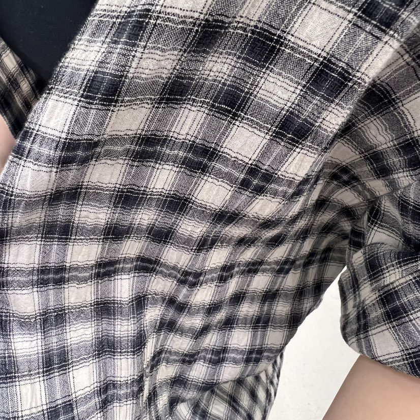 PADO韓國直郵㊣女裝新品休閑熱賣時尚推薦人氣襯衫蕾絲衫格紋PADO襯衫/蕾絲衫