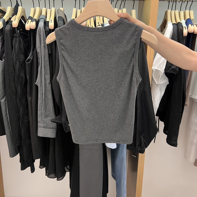 ALOT韓國直郵㊣東大門實拍女裝新品25春夏時尚熱賣吊帶背心A LOT吊帶/背心