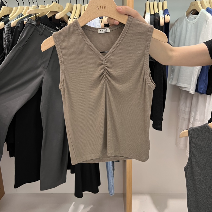 ALOT韓國直郵㊣東大門實拍女裝新品25春夏時尚熱賣吊帶背心A LOT吊帶/背心圖色2