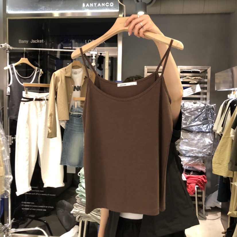 BANY ANCO韓國㊣直郵東大門代購女裝新款時尚熱賣吊帶背心BANY ANCO吊帶/背心圖色2