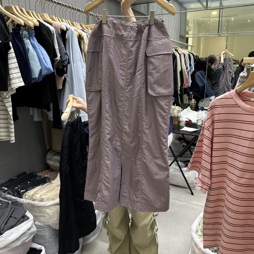 UOOV直郵韓國代購㊣女裝新品時尚25春夏熱賣休閑推薦人氣長裙UOOV長裙