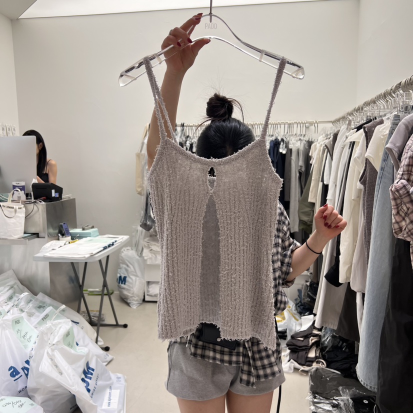 PADO韓國㊣直郵東大門代購女裝新款時尚人氣熱賣推薦吊帶背心PADO吊帶/背心圖色2