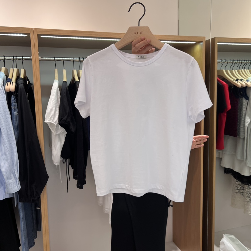ALOT韓國直郵㊣東大門實拍女裝新品熱賣推薦休閑25春夏時尚T恤A LOTT恤