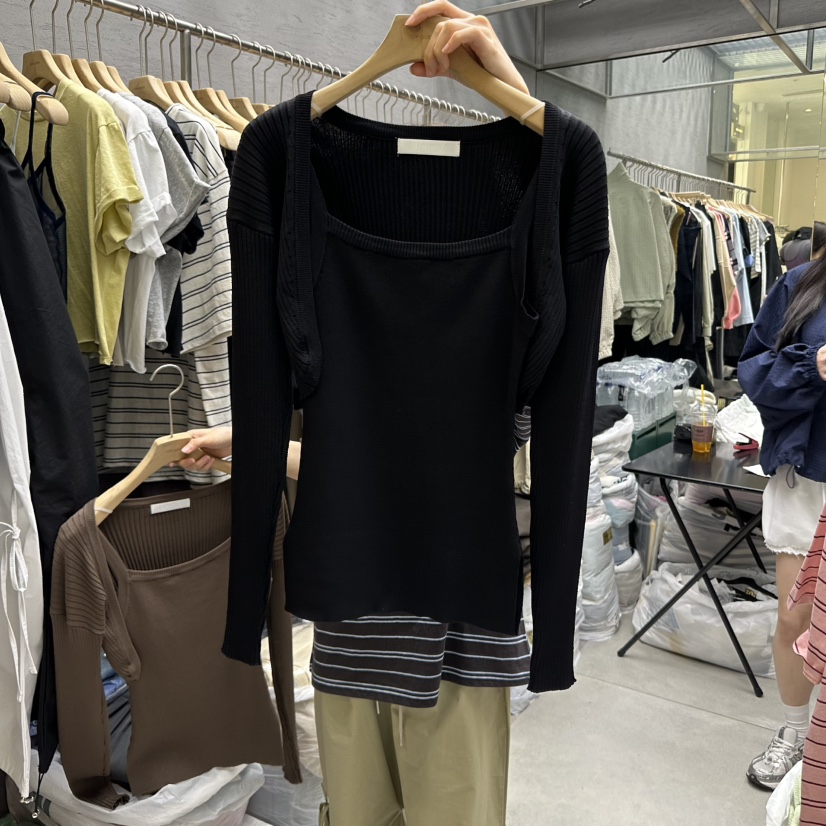 UOOV直郵韓國代購㊣女裝新款休閑25春夏人氣時尚推薦熱賣套裝UOOV套裝圖色2
