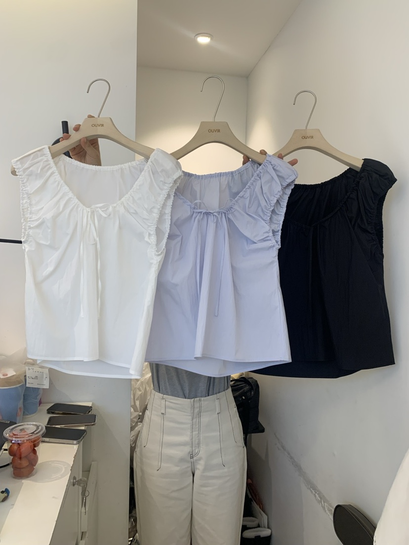 OUVIR直郵韓國代購㊣女裝新品25春夏時尚人氣推薦休閑吊帶背心O.V.R/OUVIR吊帶/背心