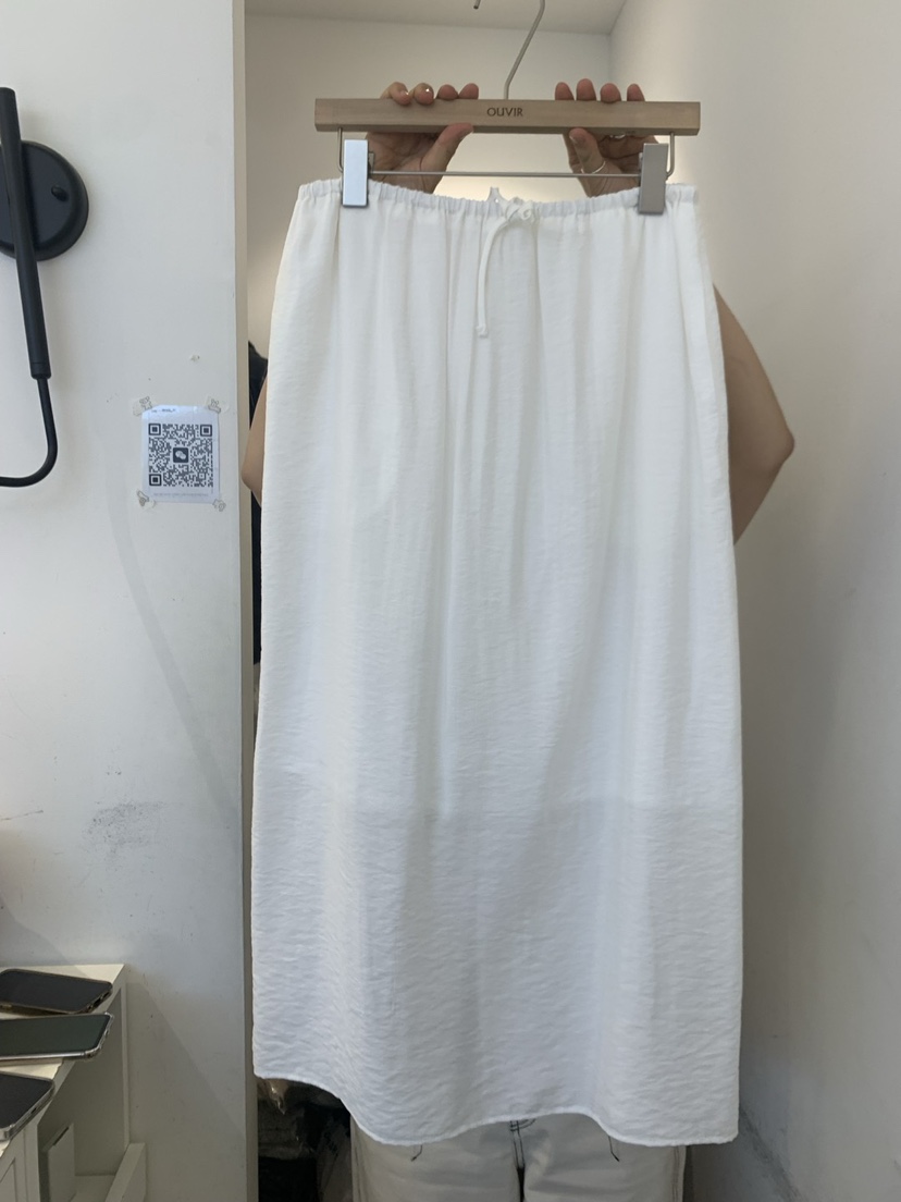 OUVIR韓國㊣直郵東大門代購女裝新款熱賣25春夏休閑長裙透視O.V.R/OUVIR長裙