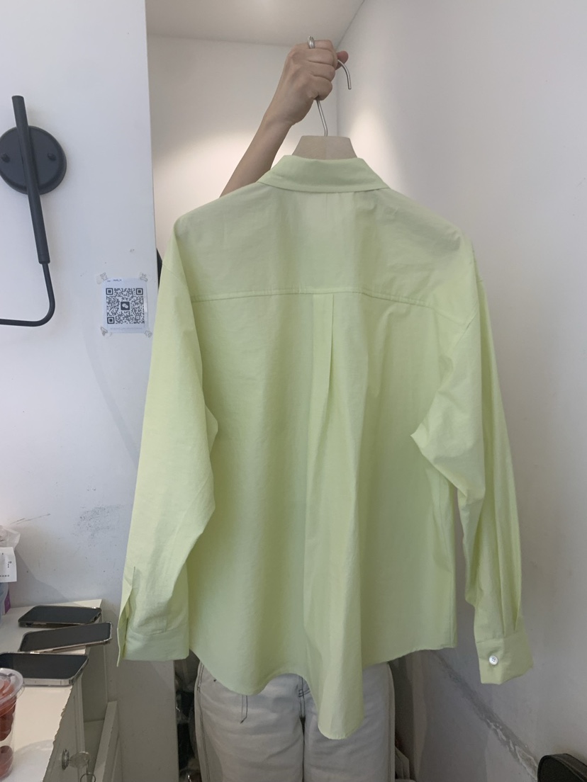 OUVIR韓國直郵㊣女裝新品人氣25春夏熱賣休閑襯衫蕾絲衫寬松O.V.R/OUVIR襯衫/蕾絲衫