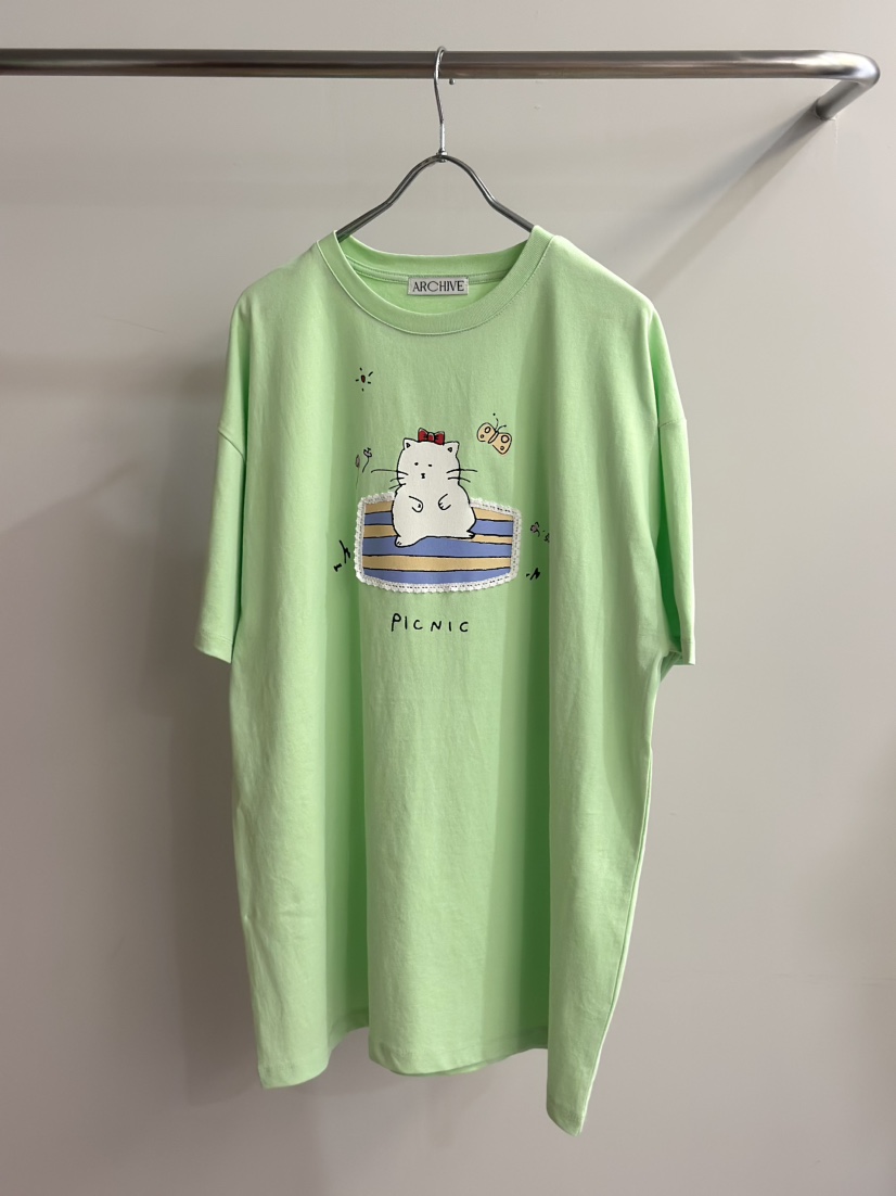 ARCHIVE-P韓國代購女裝新品職業真品25春夏人氣時尚休閑T恤ARCHIVE-PT恤圖色3