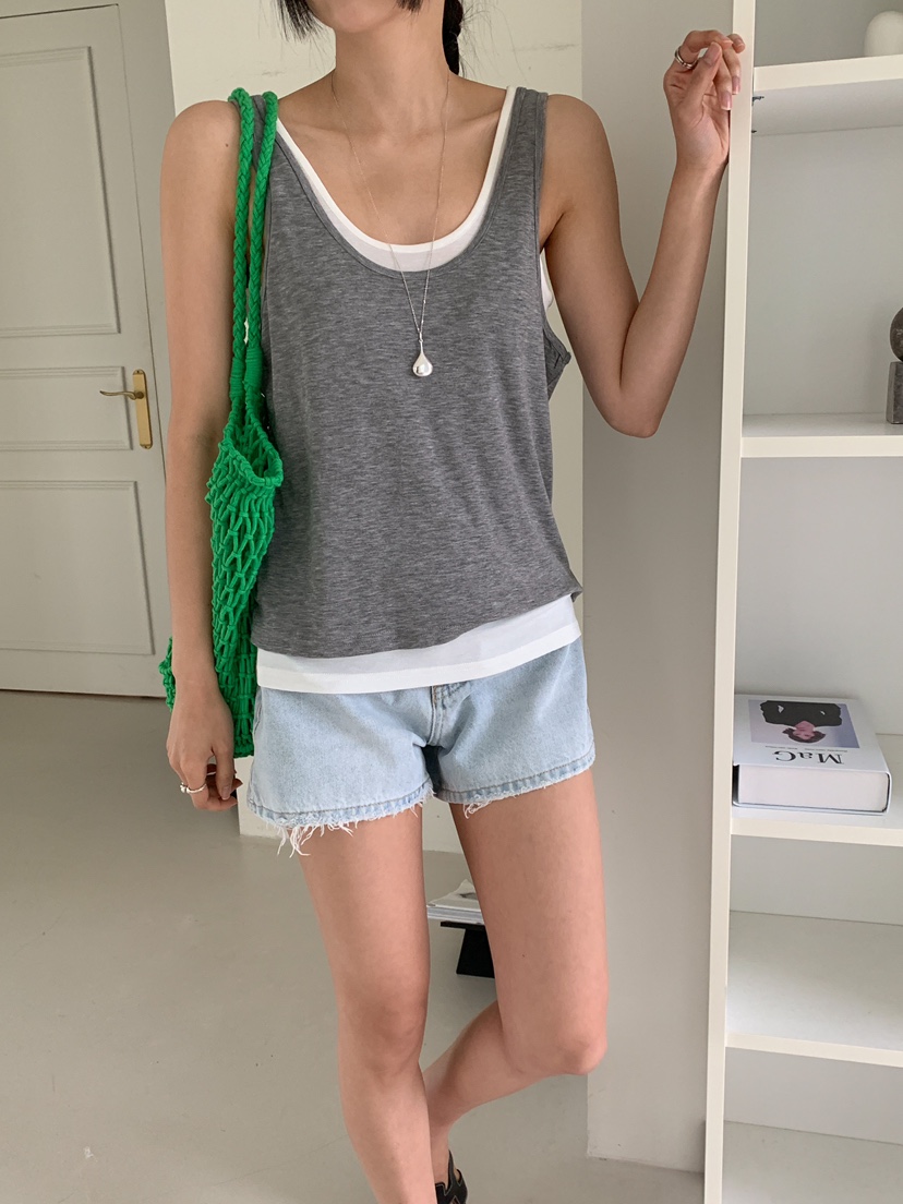 MILLIMETER韓國代購女士新款休閑25春夏職業人氣真品吊帶背心MILLIMETER吊帶/背心