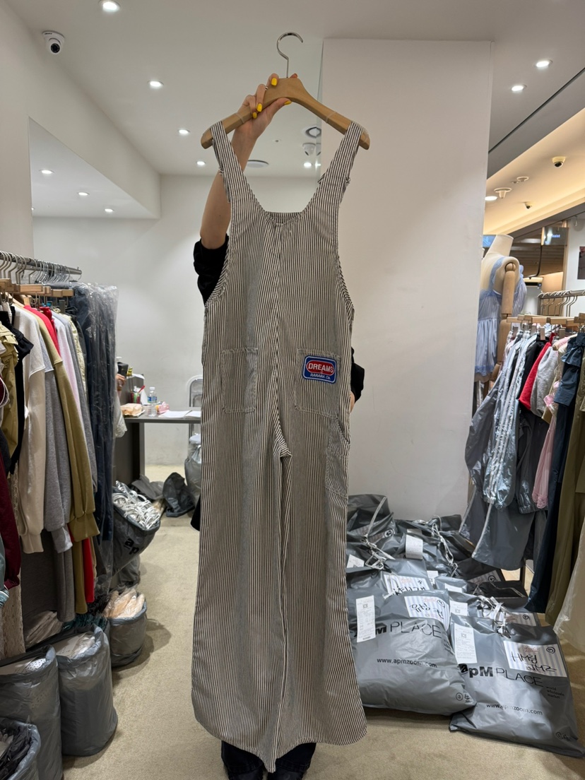 ANOTHER AVENUE韓國代購女裝新款熱賣時尚25春夏休閑背帶褲ANOTHER AVENUE背帶褲
