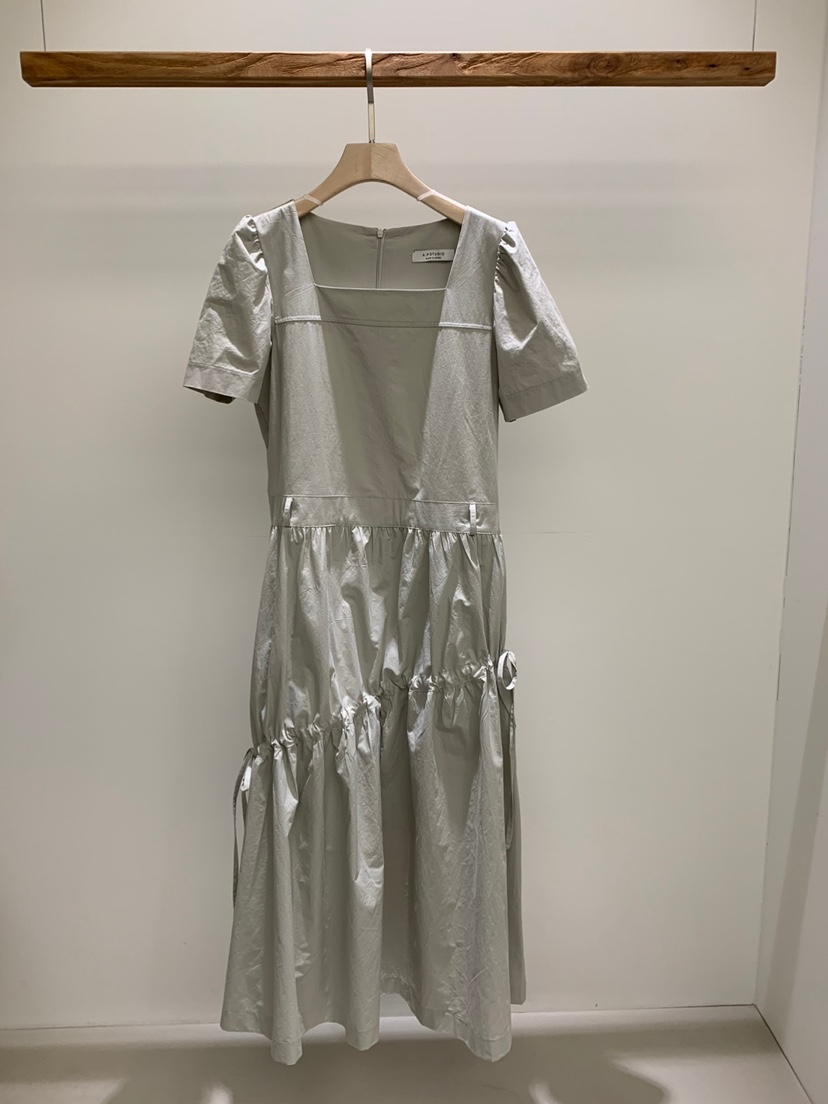 A P-STUDIO韓國代購女士新品推薦真品25春夏熱賣休閑連衣裙A P-STUDIO連衣裙圖色3