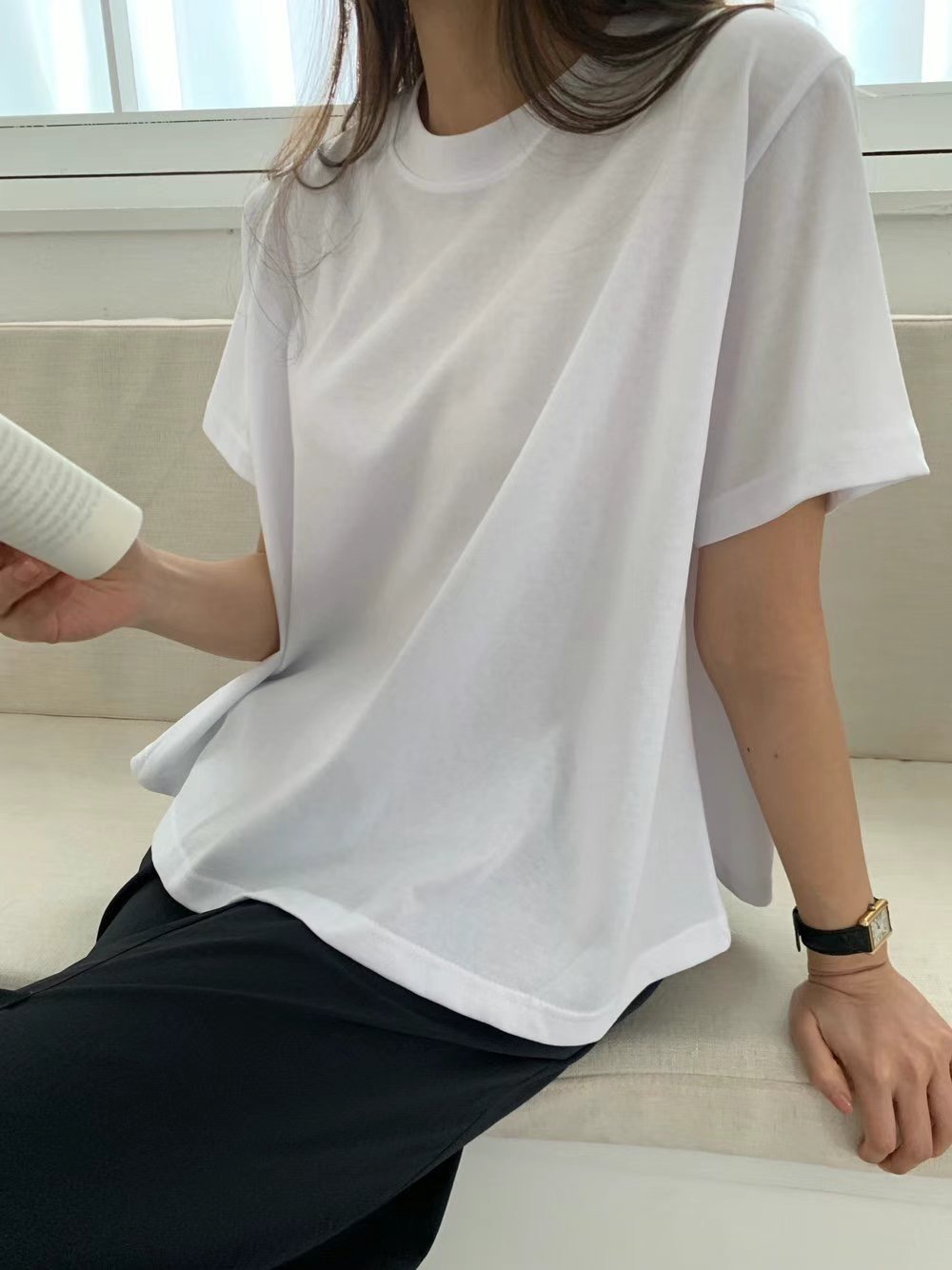 ALLU直郵韓國代購㊣女裝新款熱賣25春夏推薦休閑人氣時尚T恤ALLUT恤