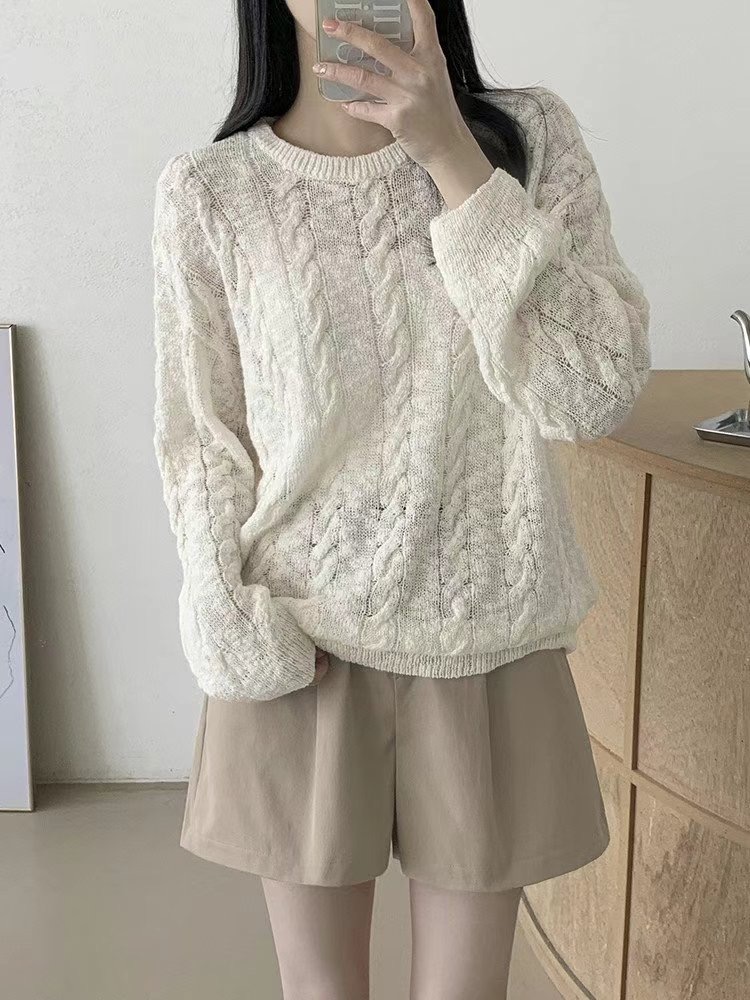 KNITPIA-니트피아-T韓國直郵㊣東大門實拍女裝新款25春夏針織衫TWELVE-OT針織衫
