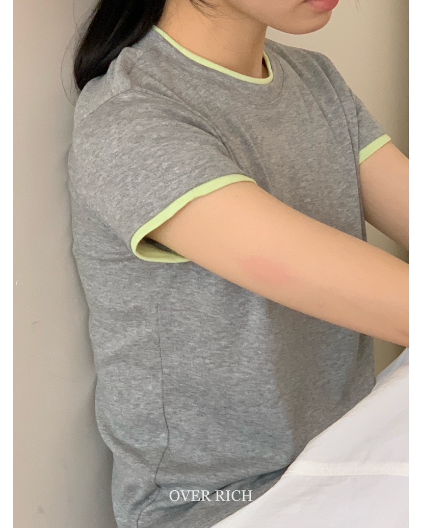OVER RICH韓國直郵㊣女裝新品人氣時尚熱賣休閑推薦25春夏T恤OVER RICHT恤