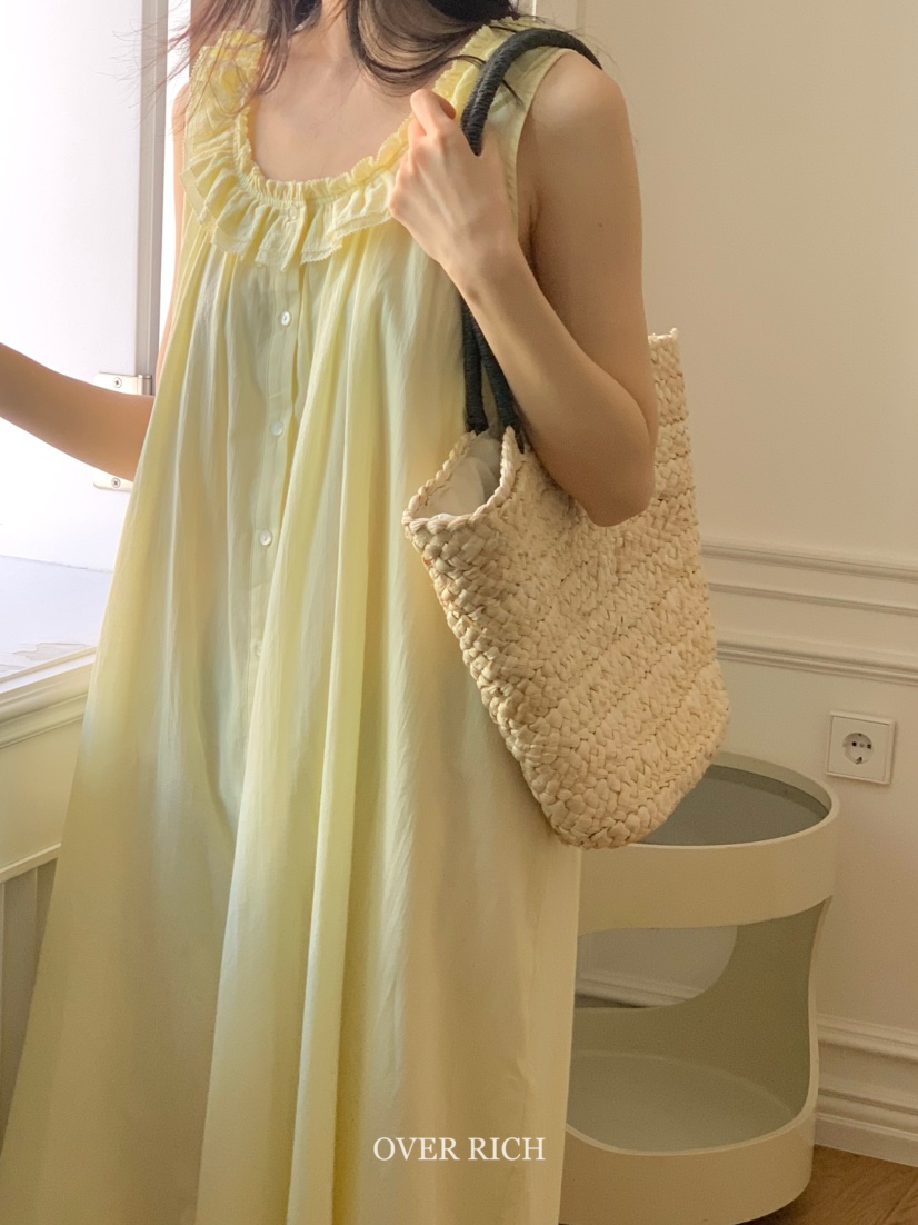 OVER RICH直郵韓國代購㊣女裝新品推薦休閑25春夏熱賣連衣裙OVER RICH連衣裙