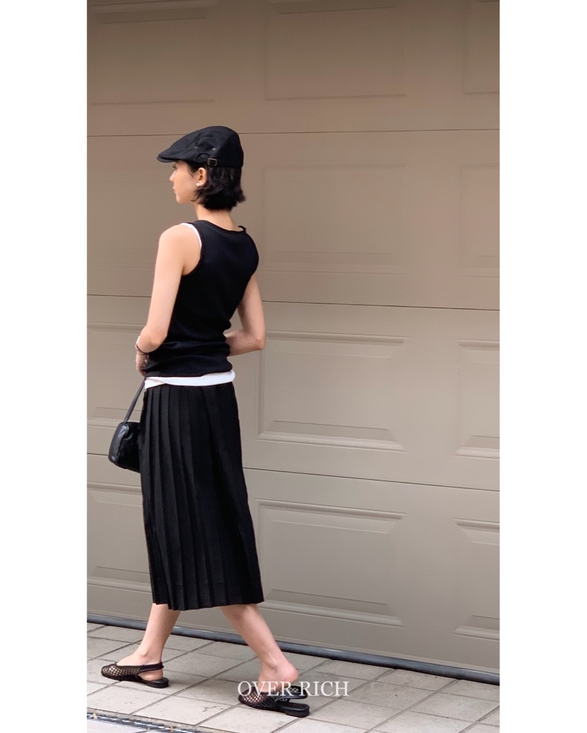 OVER RICH韓國直郵㊣女裝新款休閑熱賣時尚人氣推薦25春夏長裙OVER RICH長裙