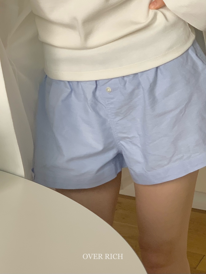 OVER RICH直郵韓國代購㊣女裝新品熱賣時尚推薦人氣25春夏短褲OVER RICH短褲