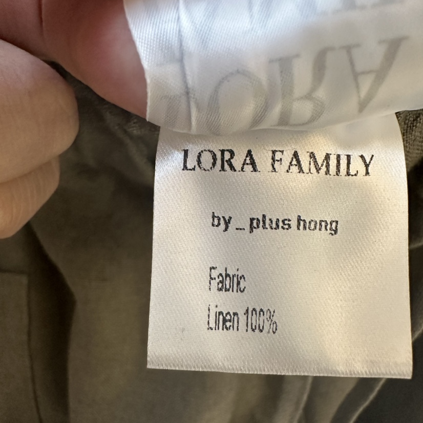 PLUS HONG-P直郵韓國代購㊣女裝新款25春夏人氣熱賣短褲亞麻LORA FAMILY/PLUS HONG短褲