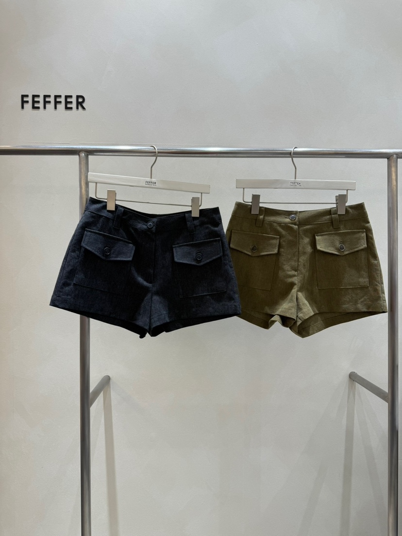 FEFFER韓國直郵㊣東大門實拍女裝新品熱賣25春夏人氣時尚短褲FEFFER短褲