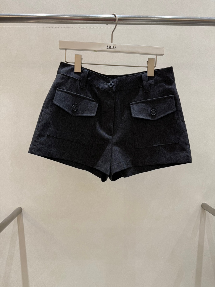FEFFER韓國直郵㊣東大門實拍女裝新品熱賣25春夏人氣時尚短褲FEFFER短褲圖色2