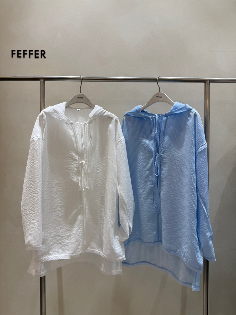 FEFFER直郵韓國代購㊣女裝新品休閑熱賣人氣推薦襯衫蕾絲衫FEFFER襯衫/蕾絲衫