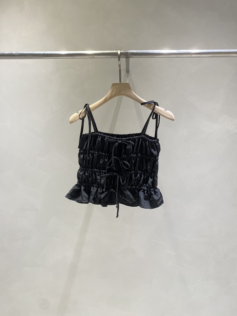 TOO HOT韓國直郵㊣東大門實拍女裝新品休閑吊帶背心蝴蝶結緊身TOO HOT吊帶/背心圖色2