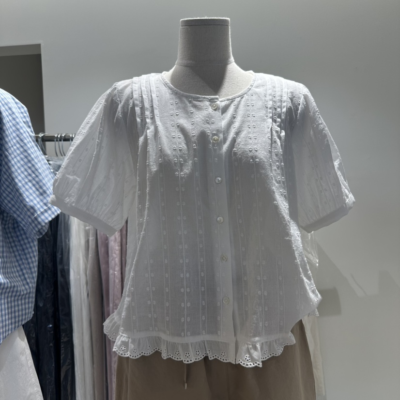 MARANT韓國㊣直郵東大門代購女裝新款人氣25春夏襯衫蕾絲衫MARANT襯衫/蕾絲衫