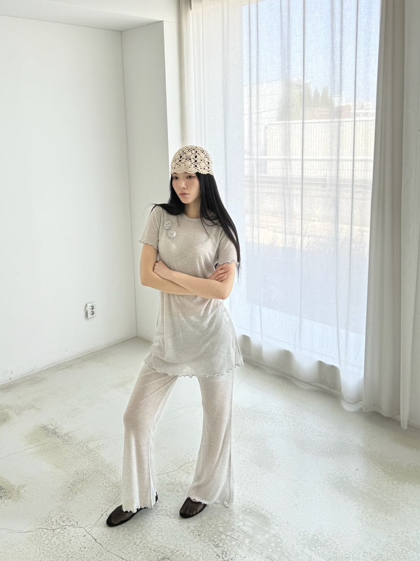 BETWEEN US直郵韓國代購㊣女裝新品熱賣時尚推薦25春夏休閑褲JICJO:SEOUL休閑褲