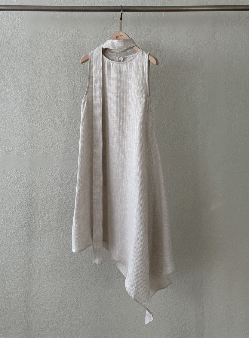 TWENTY FOUR SEVEN24-7直郵韓國代購㊣女裝新品25春夏連衣裙含腰帶TEWNTY FOUR SEVEN24-7連衣裙