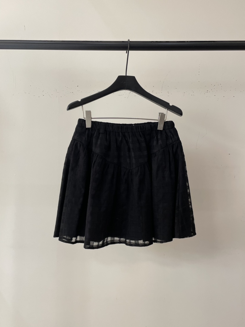 OBJET直郵韓國代購㊣女裝新品25春夏人氣推薦休閑時尚熱賣短裙love us u/OBJET短裙圖色3