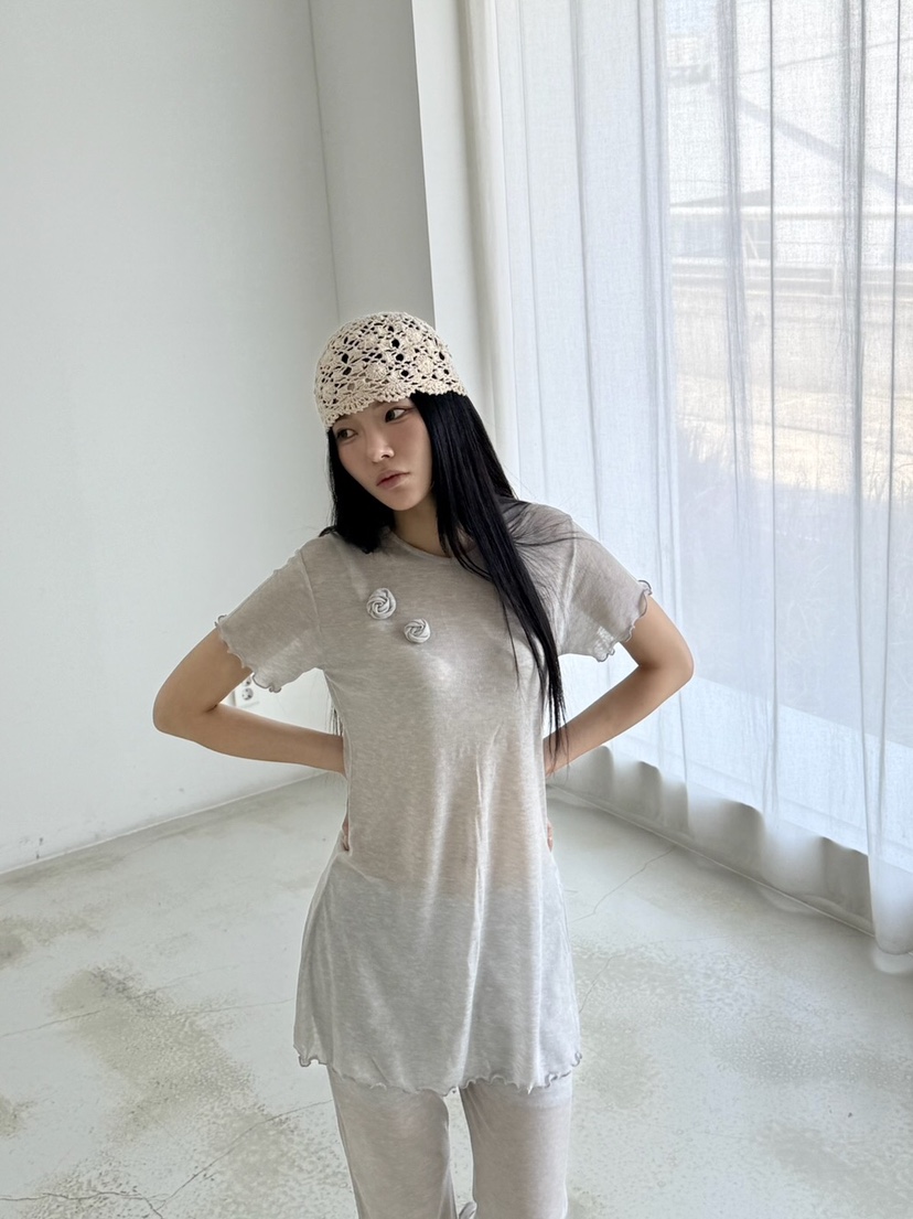 BETWEEN US韓國直郵㊣東大門實拍女裝新品人氣25春夏休閑T恤JICJO:SEOULT恤