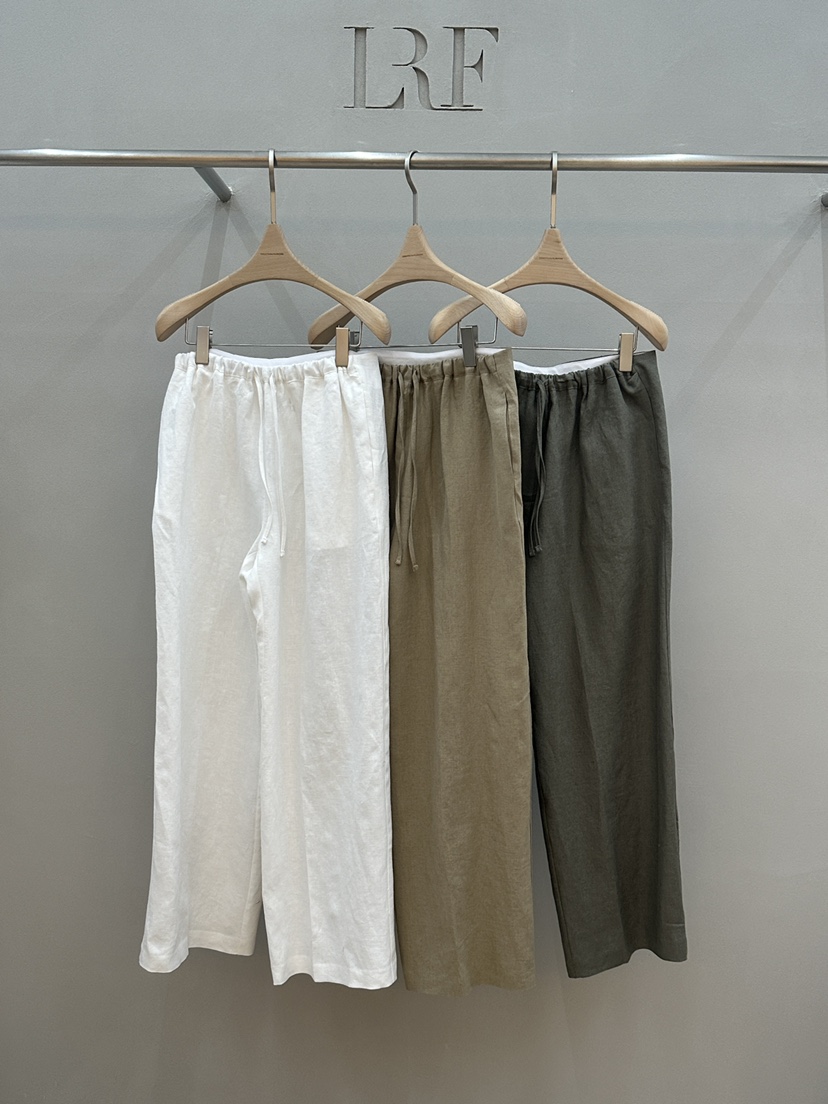 PLUS HONG-P韓國㊣直郵東大門代購女裝新品熱賣休閑褲亞麻PLUS HONG-P休閑褲