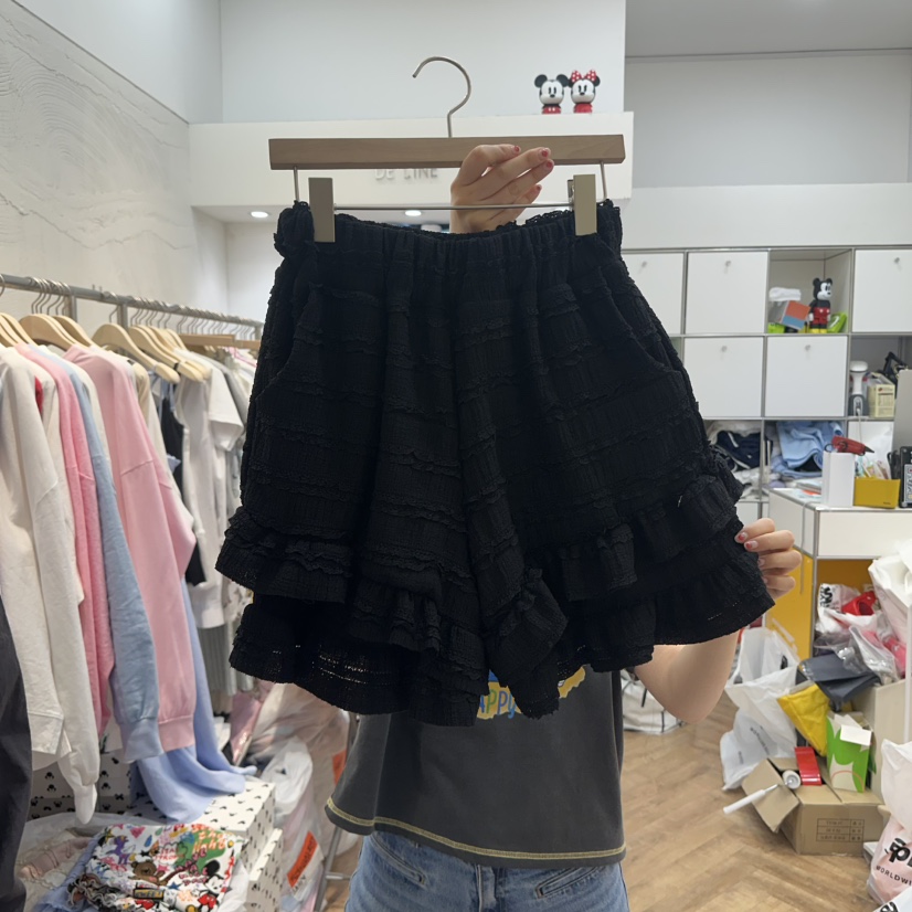 DE LINE韓國㊣直郵東大門代購女裝新品時尚休閑推薦25春夏短褲DE LINE短褲圖色2
