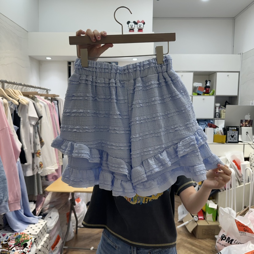 DE LINE韓國㊣直郵東大門代購女裝新品時尚休閑推薦25春夏短褲DE LINE短褲圖色3