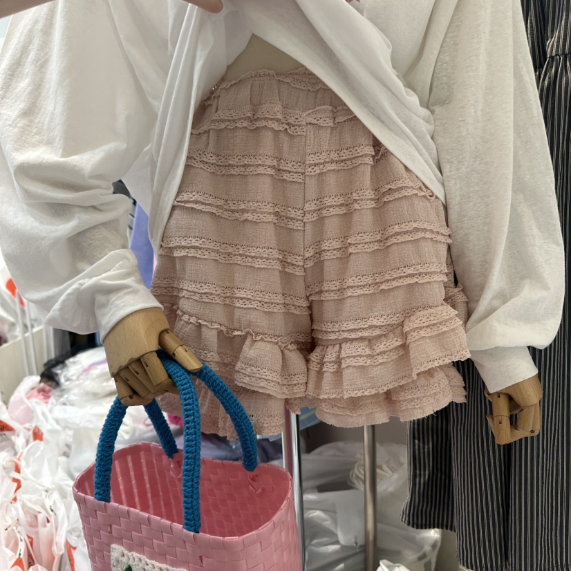 DE LINE韓國㊣直郵東大門代購女裝新品時尚休閑推薦25春夏短褲DE LINE短褲圖色4