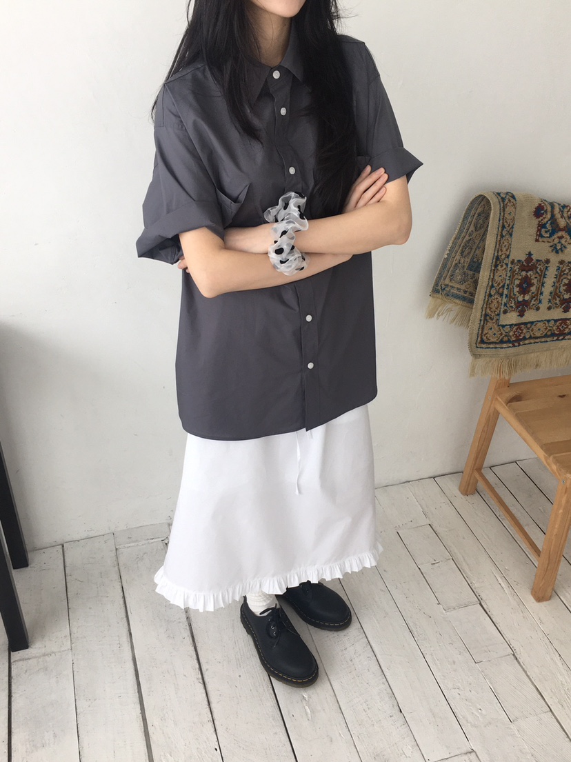 ORDINARYA韓國直郵㊣女裝新款休閑人氣時尚推薦襯衫蕾絲衫口袋ORDINARYA襯衫/蕾絲衫