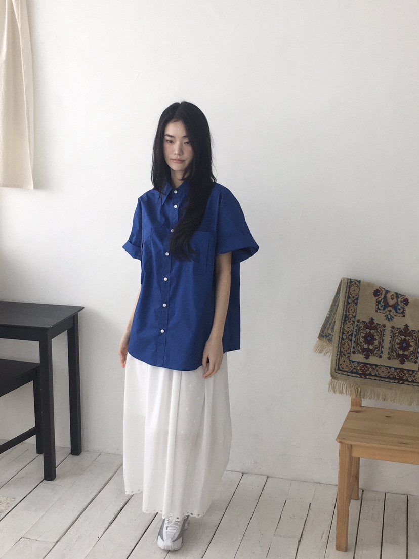 ORDINARYA韓國直郵㊣女裝新款休閑人氣時尚推薦襯衫蕾絲衫口袋ORDINARYA襯衫/蕾絲衫