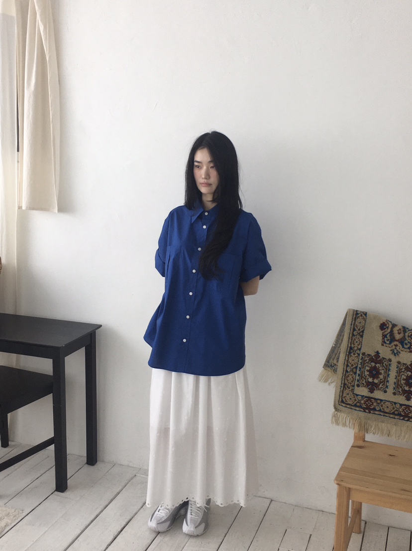 ORDINARYA韓國直郵㊣女裝新款休閑人氣時尚推薦襯衫蕾絲衫口袋ORDINARYA襯衫/蕾絲衫