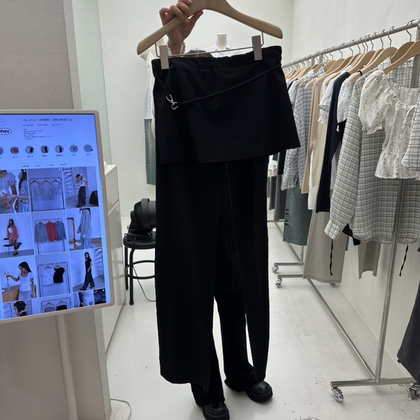 CHAV直郵韓國代購㊣女裝新品熱賣推薦休閑25春夏人氣時尚套裝CHAV套裝圖色2