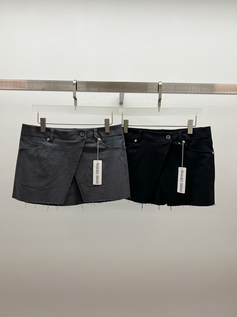 WEARABLE-L直郵韓國代購㊣女裝新款25春夏時尚熱賣休閑短裙WEARABLE短裙