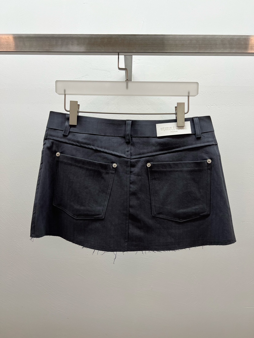 WEARABLE-L直郵韓國代購㊣女裝新款25春夏時尚熱賣休閑短裙WEARABLE短裙