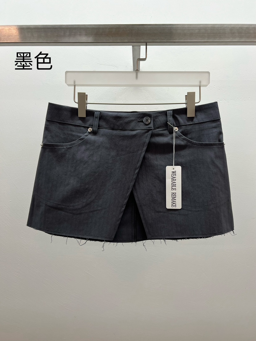WEARABLE-L直郵韓國代購㊣女裝新款25春夏時尚熱賣休閑短裙WEARABLE短裙