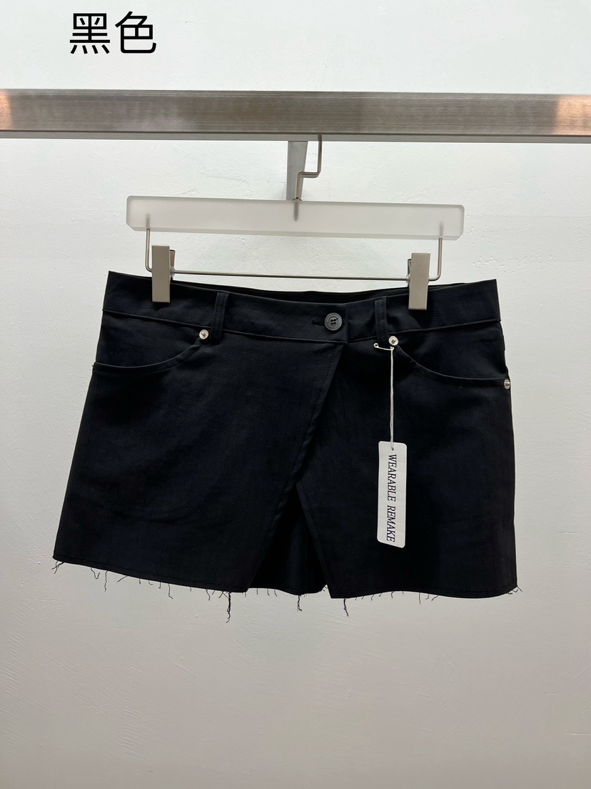 WEARABLE-L直郵韓國代購㊣女裝新款25春夏時尚熱賣休閑短裙WEARABLE短裙圖色2