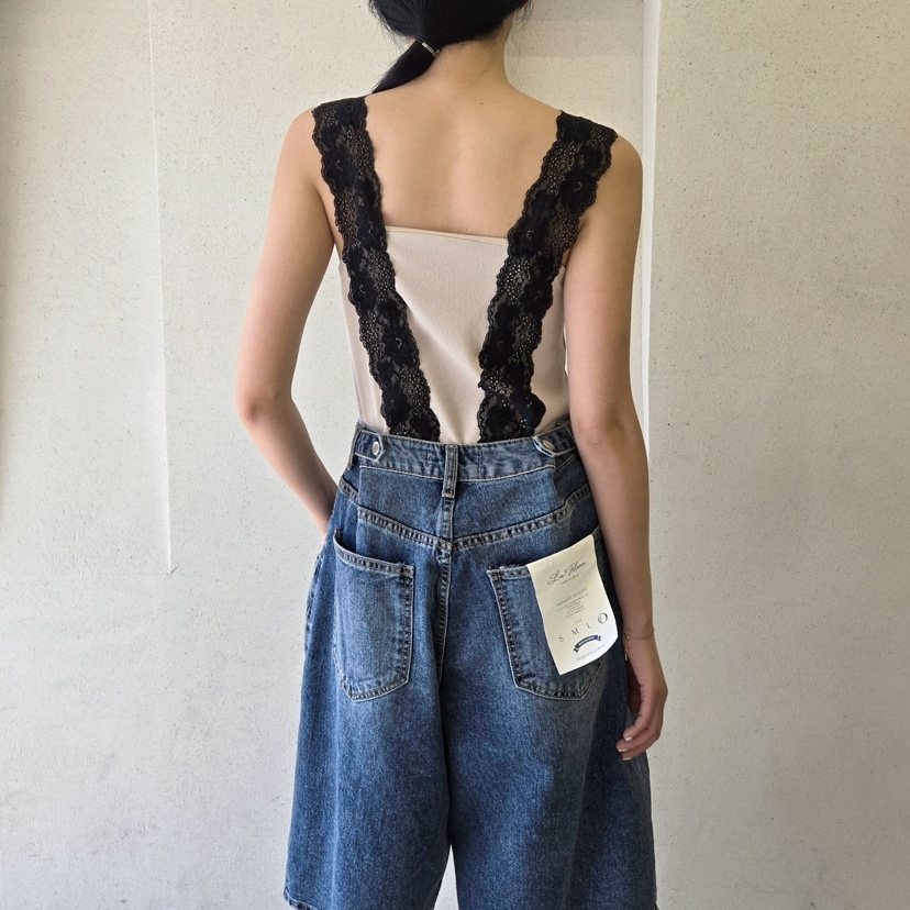 LA BLOOM韓國直郵㊣東大門實拍女裝新品休閑時尚25春夏吊帶背心La Bloom吊帶/背心