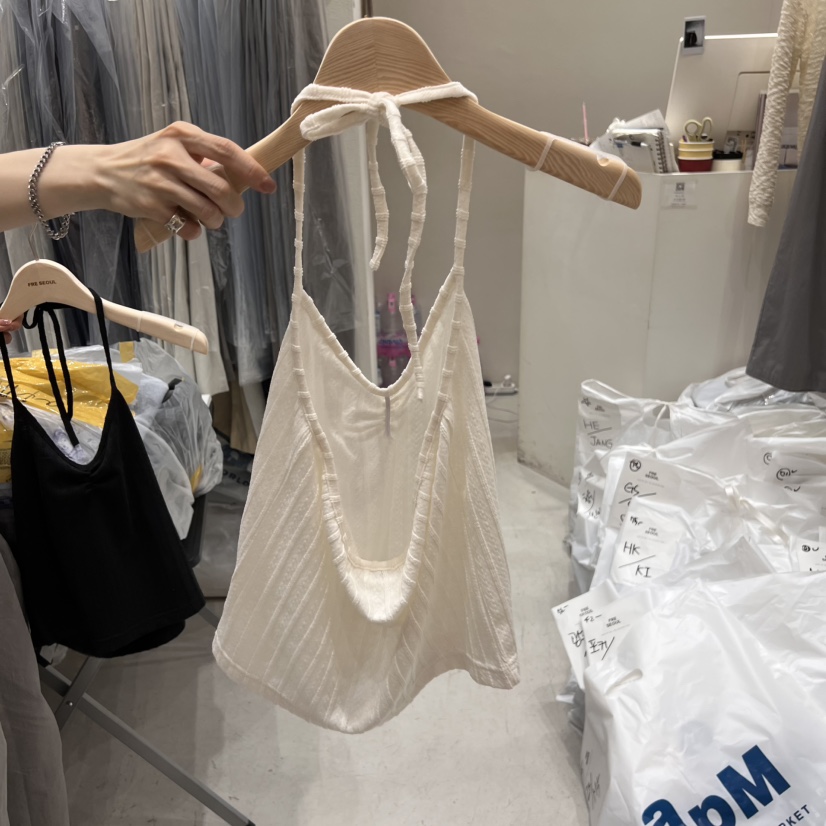 FRE韓國㊣直郵東大門代購女裝新品熱賣25春夏推薦休閑吊帶背心FRE吊帶/背心
